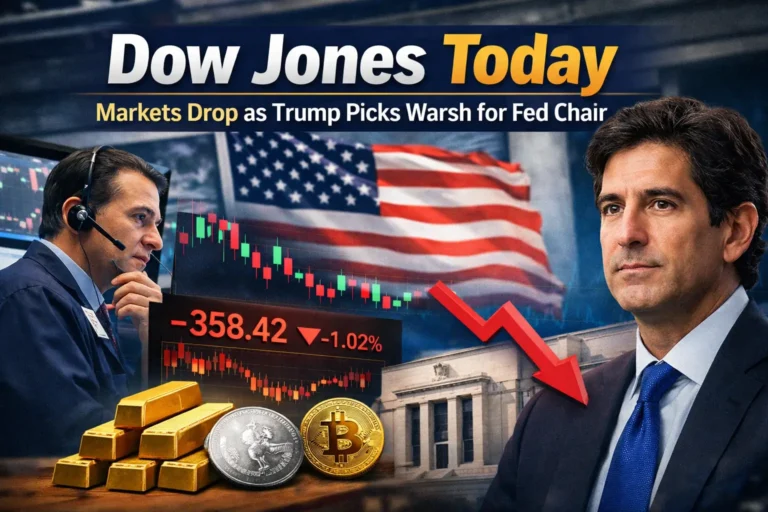 Dow Jones Today Fed Chair News: Stock Futures Slip After Trump Names Kevin Warsh as Next Fed Chair 2026