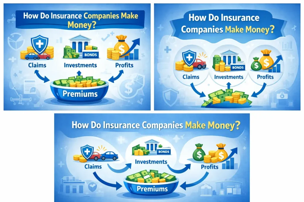 How do insurance companies make money?