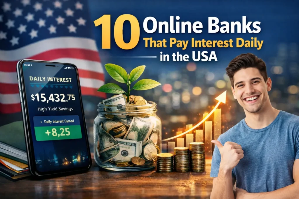 banks that pay interest daily in the USA