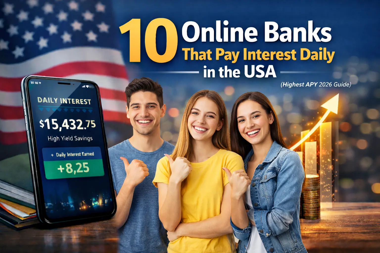 Best Online Banks That Pay Interest Daily in the USA