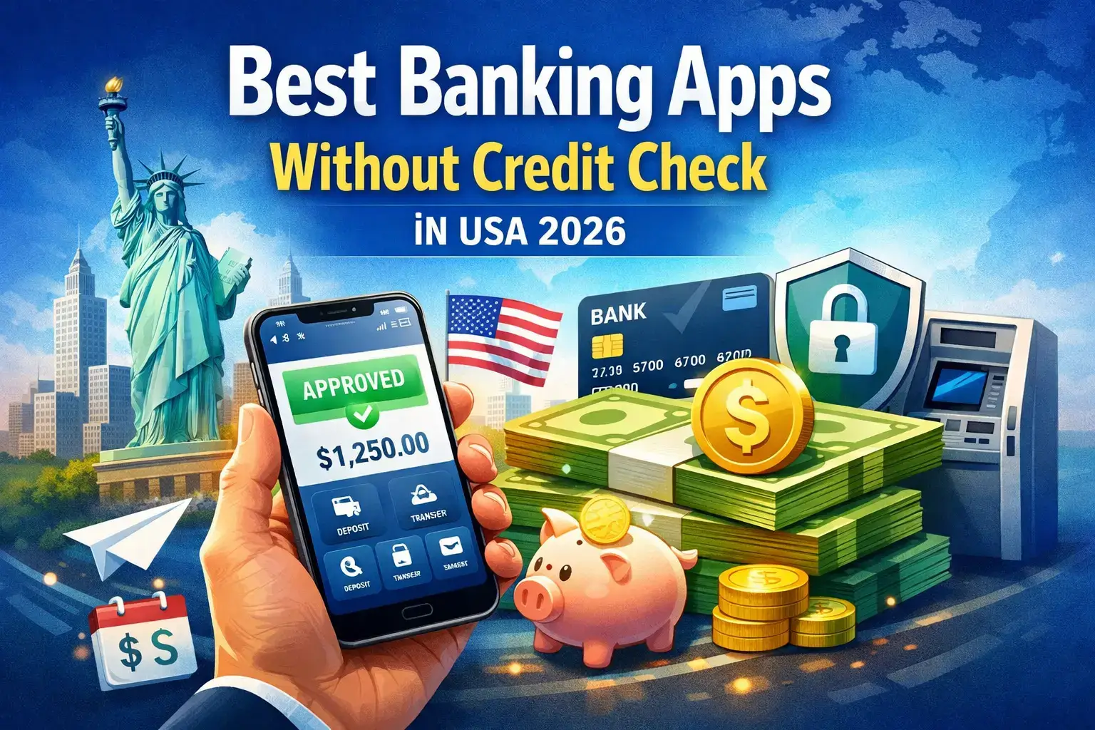 Best Banking Apps Without Credit Check in the USA
