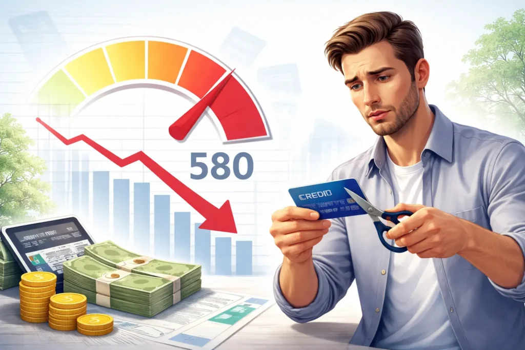 Credit card struggles and financial worries