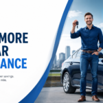 Illustrated map of the United States showing car insurance rates by state in 2026